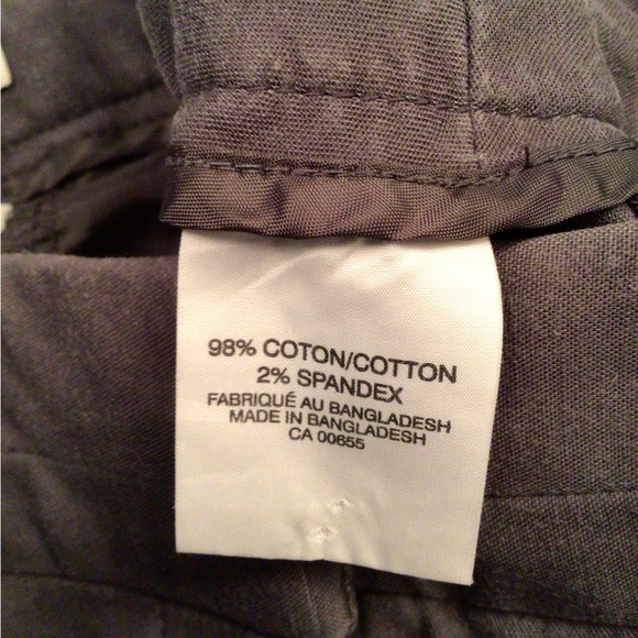 Smart Set Medium Grey Curvy Cotton Capri Pants - US 2 - Picture 4 of 4